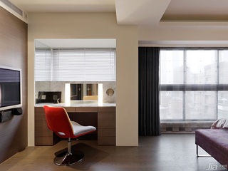 简约风格公寓富裕型100平米工作区书桌台湾家居