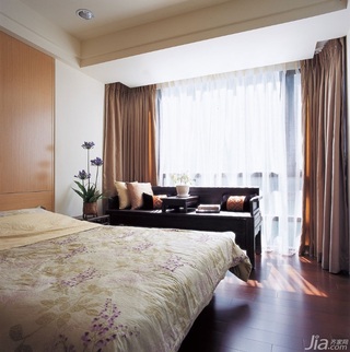 中式风格公寓富裕型110平米卧室沙发台湾家居