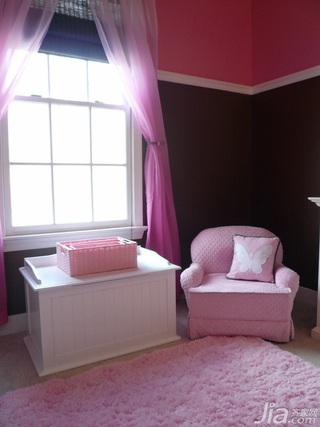 简约风格别墅粉色经济型80平米卧室沙发海外家居