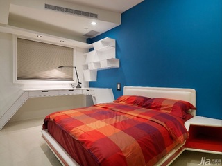 简约风格三居室蓝色富裕型140平米以上儿童房儿童床台湾家居