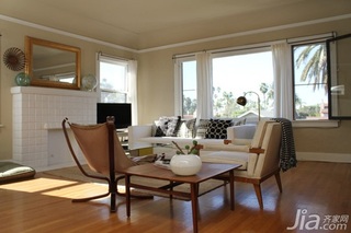 简约风格复式简洁富裕型客厅背景墙沙发海外家居
