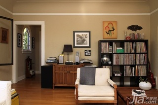 简约风格复式简洁富裕型客厅书架海外家居