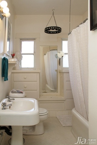 简约风格复式简洁富裕型卫生间吊顶洗手台海外家居