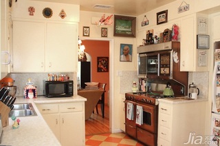 混搭风格三居室白色富裕型厨房橱柜海外家居