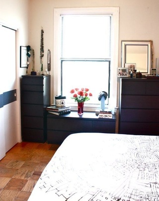 混搭风格公寓经济型60平米卧室床海外家居