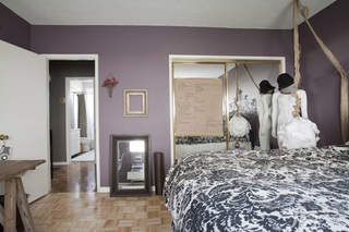 简约风格复式富裕型卧室卧室背景墙床海外家居