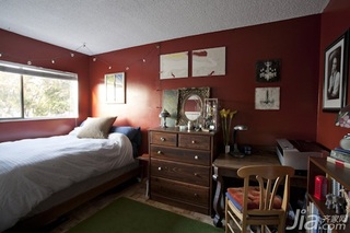 简约风格复式富裕型卧室卧室背景墙床海外家居