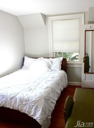 简约风格别墅白色经济型80平米卧室床海外家居