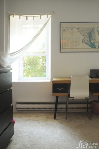 简约风格别墅经济型70平米卧室书桌海外家居