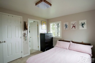 简约风格一居室简洁5-10万卧室卧室背景墙床海外家居
