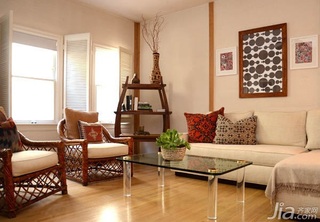 简约风格三居室温馨富裕型客厅沙发背景墙沙发海外家居