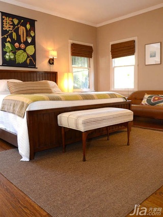 简约风格三居室温馨富裕型卧室卧室背景墙床海外家居