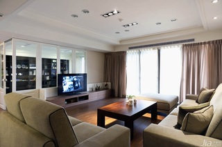 混搭风格公寓富裕型140平米以上客厅吊顶沙发台湾家居