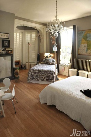 简约风格别墅富裕型100平米卧室床海外家居