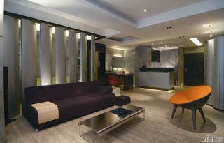 混搭风格公寓富裕型110平米客厅隔断沙发台湾家居