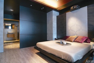 混搭风格公寓富裕型110平米卧室床台湾家居