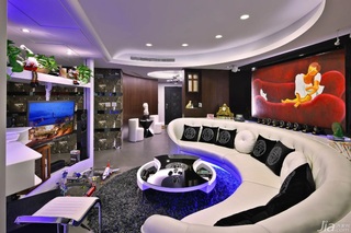 简约风格公寓富裕型130平米客厅吊顶沙发台湾家居