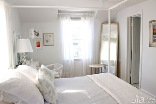 简约风格别墅白色经济型100平米卧室床海外家居