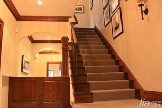 欧式风格别墅暖色调豪华型140平米以上楼梯海外家居