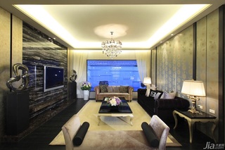 新古典风格公寓豪华型140平米以上客厅电视背景墙沙发台湾家居