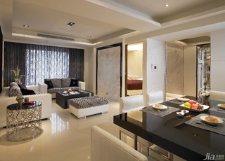 混搭风格公寓富裕型110平米客厅沙发台湾家居