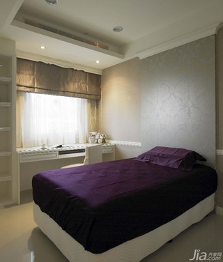 混搭风格公寓富裕型110平米卧室床台湾家居