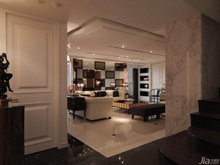 新古典风格公寓富裕型140平米以上客厅沙发背景墙台湾家居