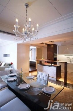 简约风格公寓富裕型110平米餐厅吊顶餐桌台湾家居