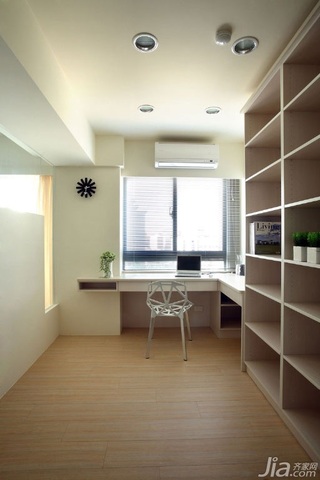 简约风格公寓70平米书房书桌台湾家居