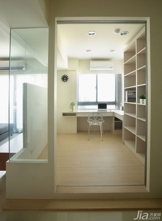 简约风格公寓70平米书房书架台湾家居