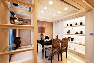 新古典风格公寓豪华型140平米以上书房吊顶书桌台湾家居