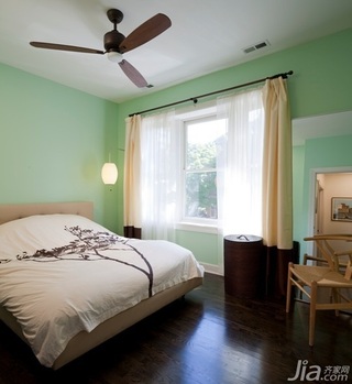 简约风格别墅绿色经济型80平米卧室床海外家居