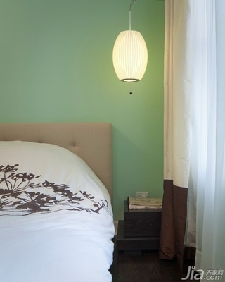 简约风格别墅绿色经济型80平米卧室床海外家居