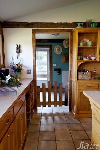 田园风格别墅经济型110平米厨房橱柜海外家居