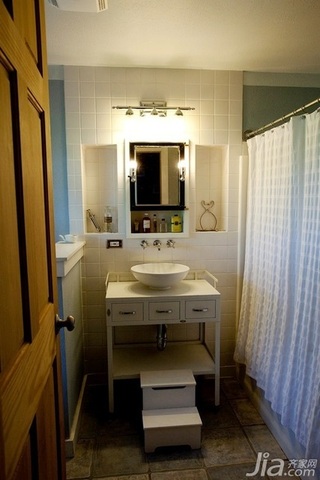 田园风格别墅经济型110平米卫生间洗手台海外家居