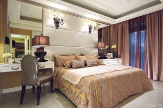 新古典风格公寓豪华型140平米以上卧室床台湾家居
