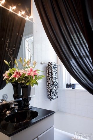 欧式风格公寓经济型80平米卫生间洗手台海外家居