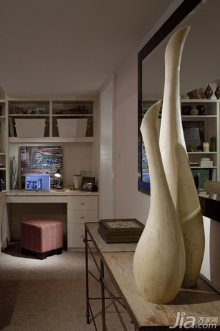 欧式风格公寓经济型80平米客厅书桌海外家居