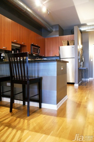 简约风格公寓经济型70平米厨房吧台橱柜海外家居
