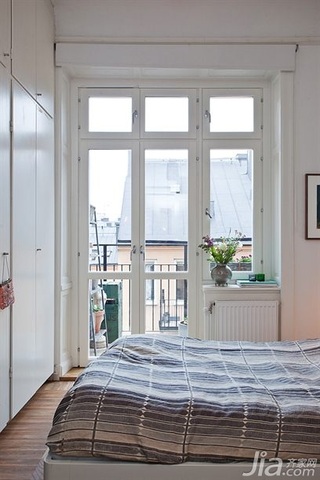 北欧风格公寓舒适经济型70平米卧室床海外家居