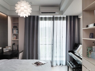 简约风格公寓富裕型60平米卧室窗帘台湾家居