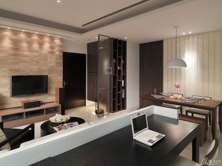 简约风格公寓富裕型60平米客厅台湾家居