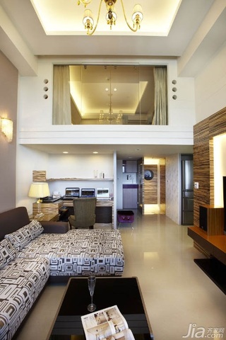 混搭风格公寓富裕型80平米客厅台湾家居