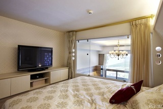 混搭风格公寓富裕型80平米卧室电视柜台湾家居