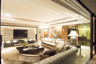 公寓豪华型140平米以上客厅电视背景墙沙发台湾家居