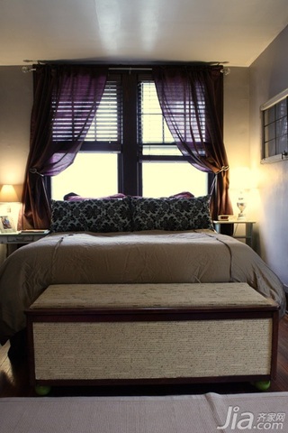 田园风格复式经济型70平米卧室床海外家居