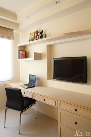 简约风格公寓富裕型60平米书房书桌二手房台湾家居