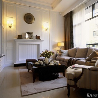 美式风格别墅富裕型客厅沙发台湾家居