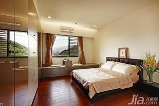 简约风格公寓富裕型120平米卧室吊顶床台湾家居