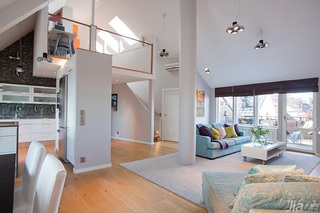 宜家风格复式富裕型80平米客厅地毯海外家居